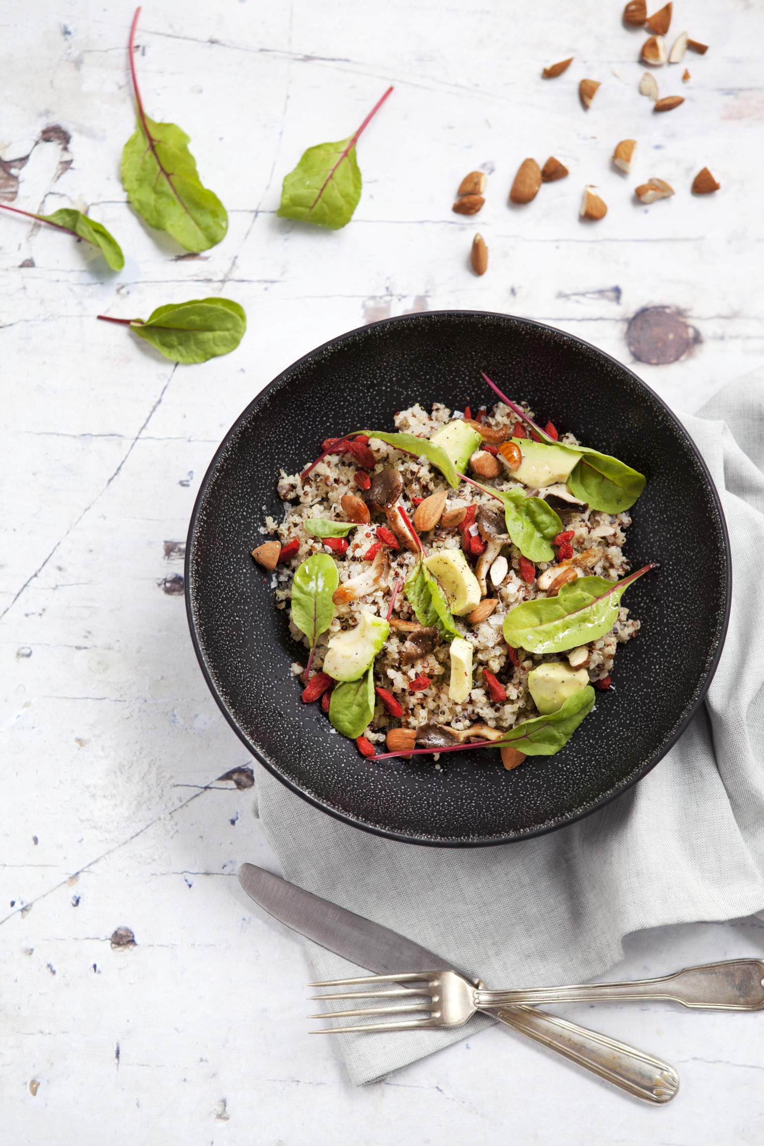 Quinoa Superfood Salad with Shiitake Mushrooms