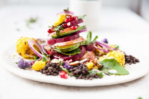 Bild für Bunter Gemüse-Obst Salat