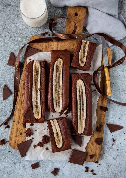 Bild für Banana Bread Bars mit Lindt Excellence Milch Chocolade